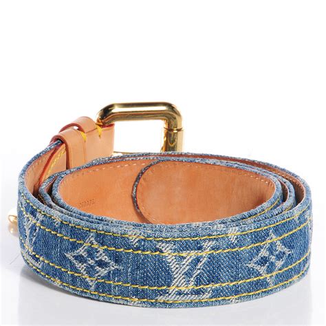 louis vuitton belt blue